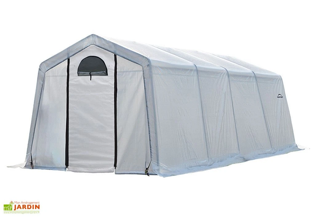 Serre De Jardin Souple Avec Aérations En Polyéthylène Et Acier 18 M² – Image 2
