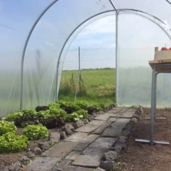 Serre Tunnel Tonneau En Polyéthylène 27 M² - Essentielle 9 X 3 M
