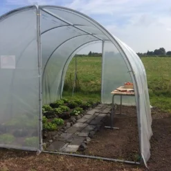 Serre Tunnel Tonneau En Polyéthylène 22,5 M² - Essentielle 7,5 X 3 M