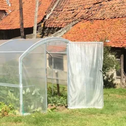 Serre Tunnel Tonneau En Polyéthylène 9 M² - 4 Saisons 3 X 3 M