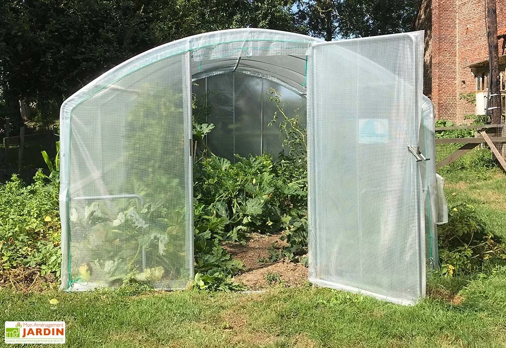 Serre Tunnel Tonneau En Polyéthylène 13,5 M² - 4 Saisons 4,5 X 3 M – Image 2