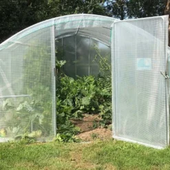 Serre Tunnel Tonneau En Polyéthylène 22,5 M² - 4 Saisons 7,5 X 3 M