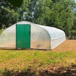 Serre Tunnel Tonneau En Polyéthylène 60 M² - 5ème Saison 12 X 5 M