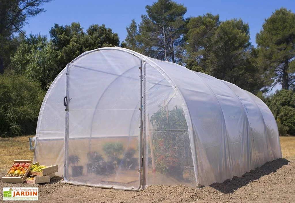 Bâche De Pignon Avant Latéral Pour Serre De Jardin Tunnel Richel 3x3 Pied Droit – Image 2