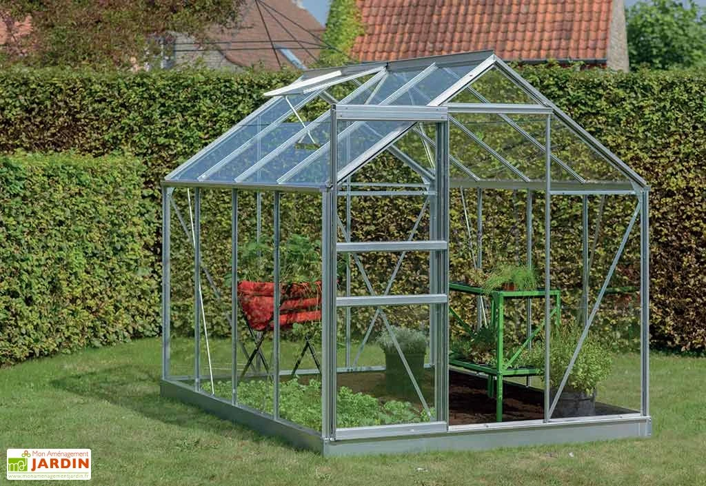 Serre Jardin Aluminium Verre Ivy 5 M² – Plusieurs Coloris