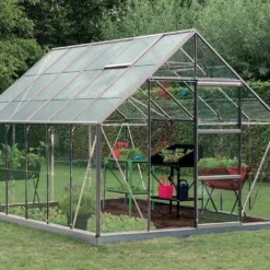 Serre Jardin Aluminium Verre Oliver 9,9 M² – Plusieurs Coloris