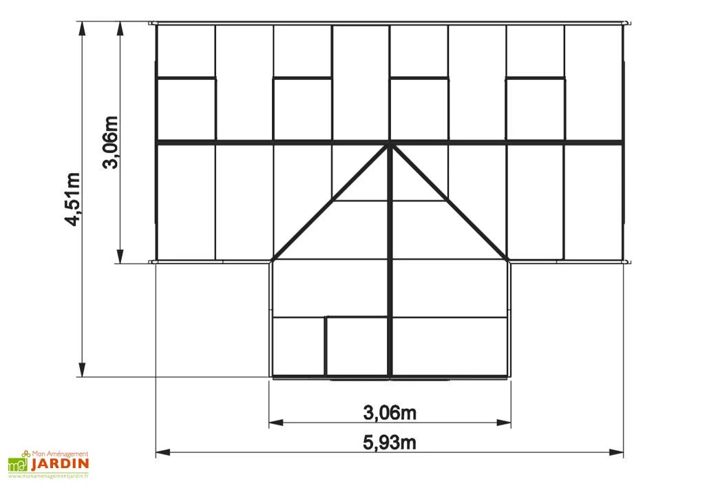 Serre De Jardin Orangerie 22,59 MÂČ â Image 3