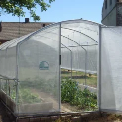 Serre Tunnel Tonneau En Polyéthylène 18 M² - 4 Saisons 6 X 3 M