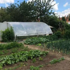 Serre Tunnel Tonneau En Polyéthylène 27 M² - Gothique 6 X 4,5 M