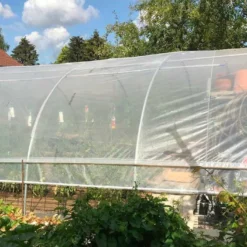 Serre Tunnel Tonneau En Polyéthylène 34 M² - Gothique 7,5 X 4,5 M