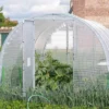 Serre Tunnel Tonneau En Polyéthylène 13,5 M² - Jardinière 4,5 X 3 M