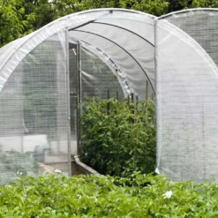 Serre Tunnel Tonneau En Polyéthylène 12 M² - Jardinière 4 X 3 M