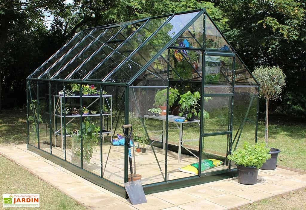 Halls Serre De Jardin En Aluminium Et Verre Trempé Universal 128 – 9,9 M² – Image 3