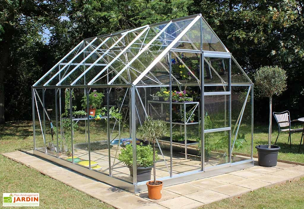 Halls Serre De Jardin En Aluminium Et Verre Horticole Universal 128 – 9,9 M² – Image 2