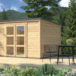 Abri De Jardin En Bois D’épicéa Brut Shelty Modern – 9,2 M²