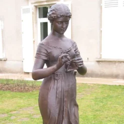 Statue De Jardin En Fonte Fleur Des Alpes