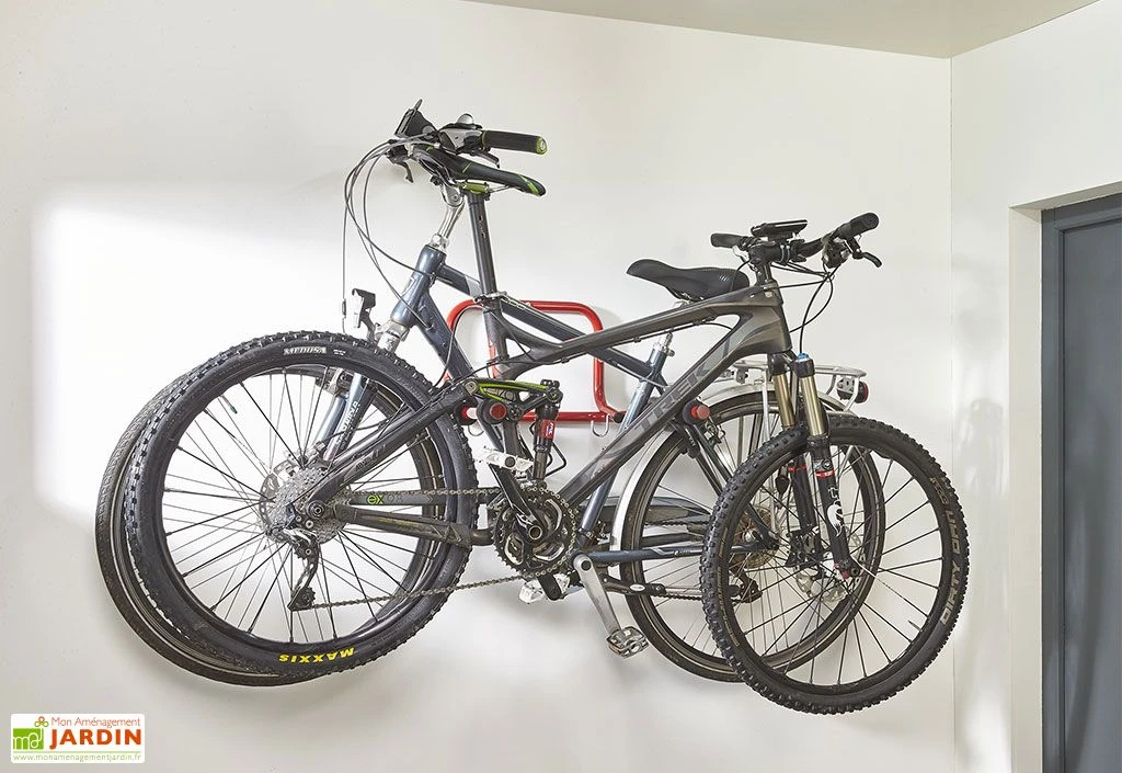Mottez Support Mural Rabattable Pour 2 Vélos – Image 4