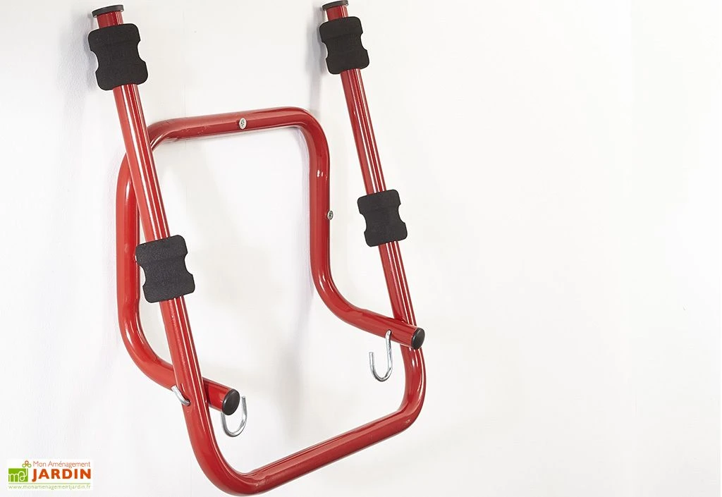 Mottez Support Mural Rabattable Pour 2 Vélos – Image 2