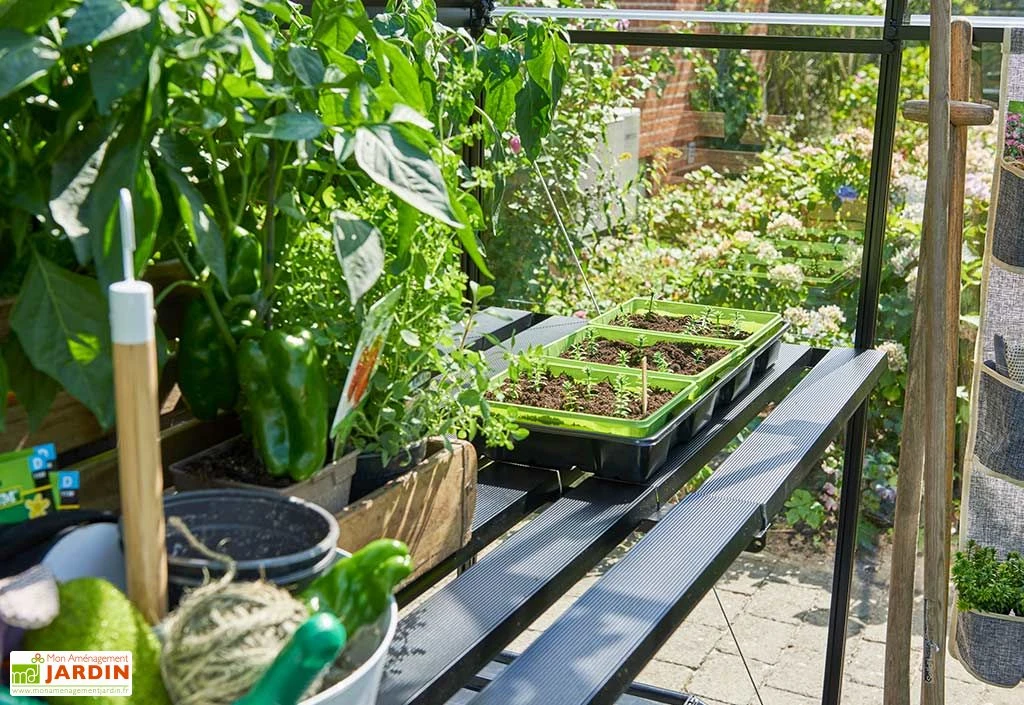 Table De Jardinage Aluminium Pour Serre Halls Qube 610 (64 X 306 Cm)