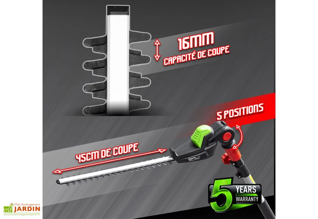 Taille Haie Sur Perche Sans Fil PowerShared 20V - Sans Batterie – Image 3