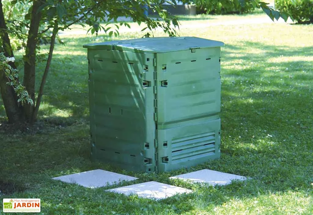Garantia Composteur Thermo King Bac En Polypropylène + Couvercle Vert 900 L – Image 2