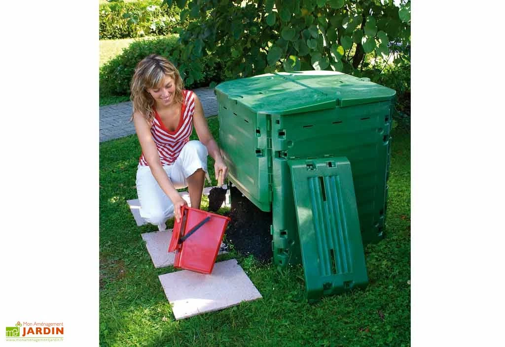 Garantia Composteur Thermo King Bac En Polypropylène + Couvercle Vert 600 L – Image 2