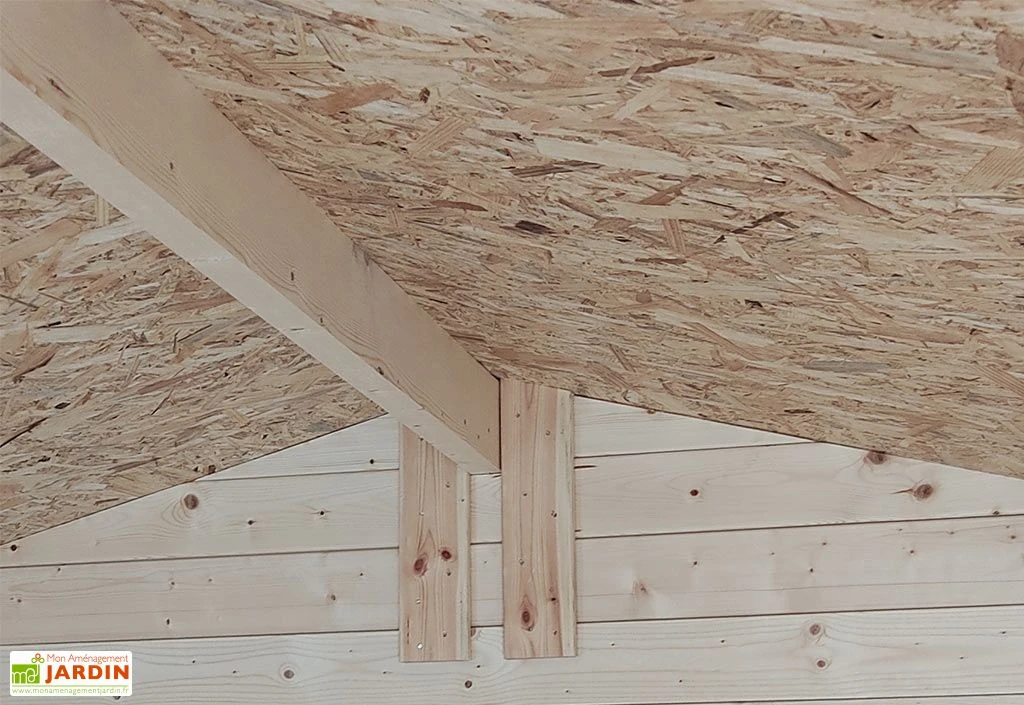 Abri De Jardin En Bois Brut 3,9 M² 16 Mm - Gaeta – Image 4