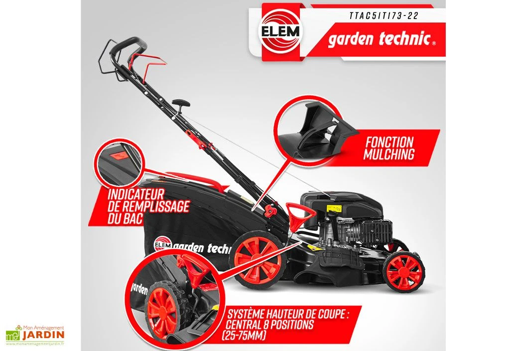 Tondeuse Thermique Autotractée 173 CC – 50 Cm – Image 5