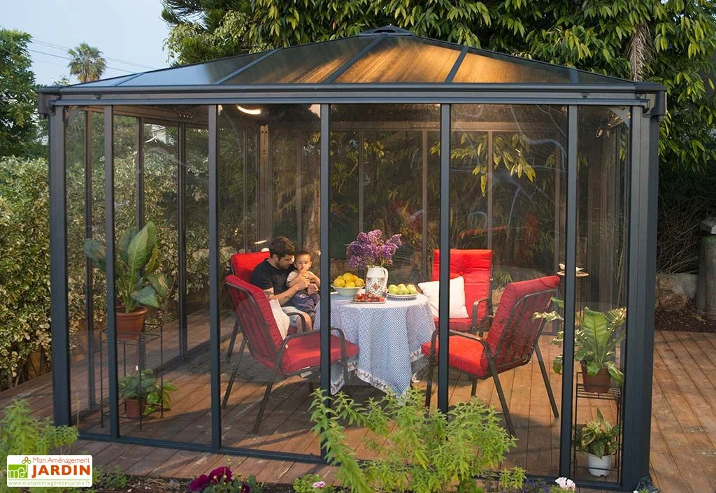 Jardin D’Hiver En Aluminium Et Polycarbonate 9 M² – LEDRO 3000 – Image 4