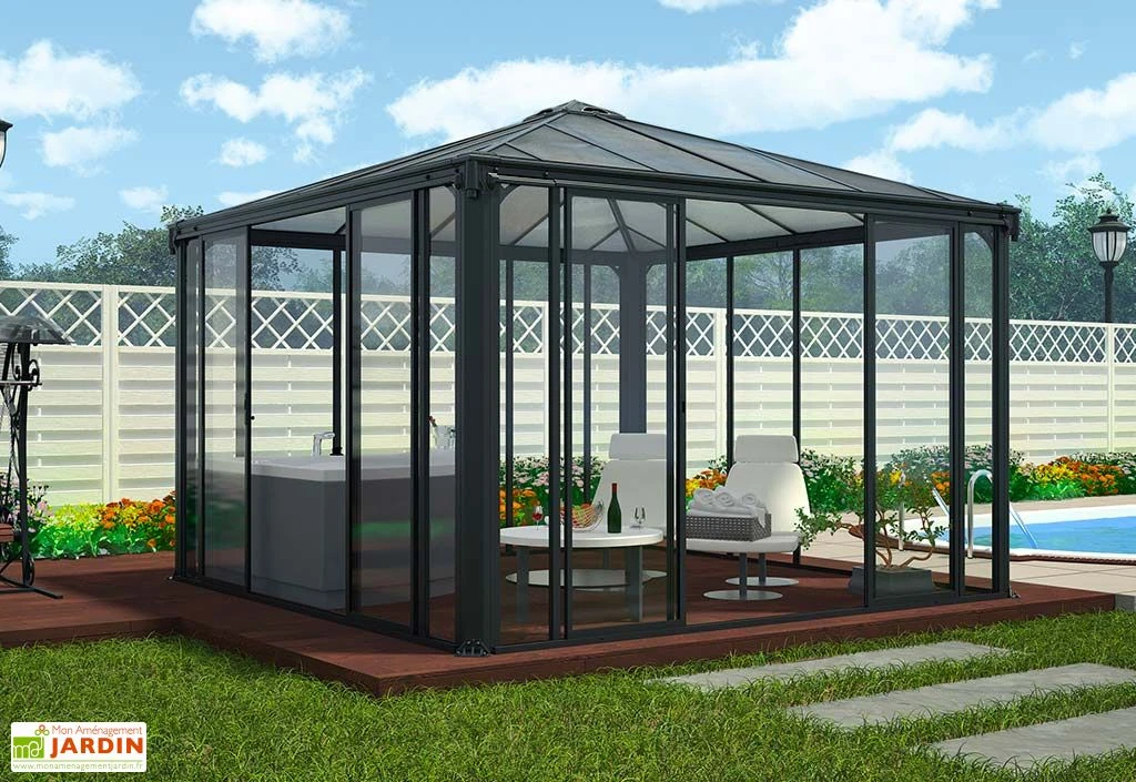 Jardin D’Hiver En Aluminium Et Polycarbonate 9 M² – LEDRO 3000 – Image 5