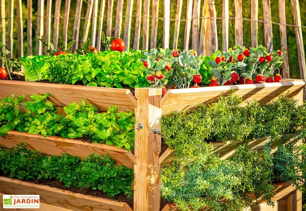 Tour De Culture Verticale En Bois De Mélèze 91 X 124 X 73 Cm – Image 4