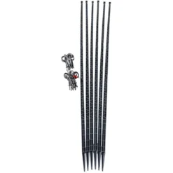Tuteur Avec Attaches Mikado Anthracite 150 Cm (Lot De 6)