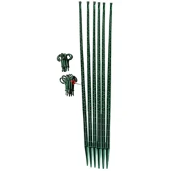 Tuteur Avec Attaches Mikado Vert Foncé 150 Cm (Lot De 6)