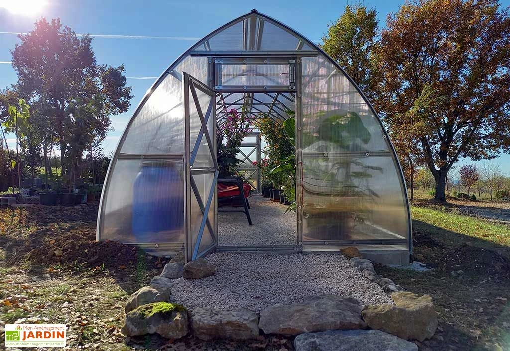 Serre De Jardin En Polycarbonate Et Acier Galvanisé – Image 3